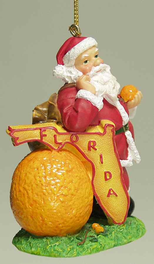 State Santa Ornaments Florida #1 - Boxed by Slavic Treasures-1