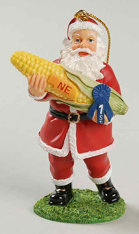 State Santa Ornaments Nebraska - No Box by Slavic Treasures-1