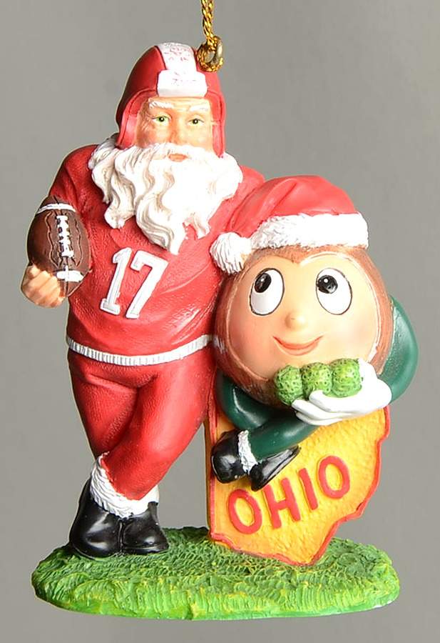 State Santa Ornaments Ohio - Boxed by Slavic Treasures-1