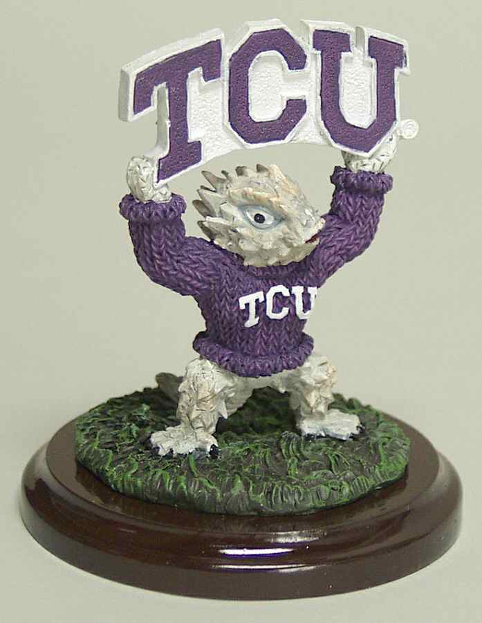 Mascot Mini Figurine Tcu Horned Frogs - Boxed by Slavic Treasures-1