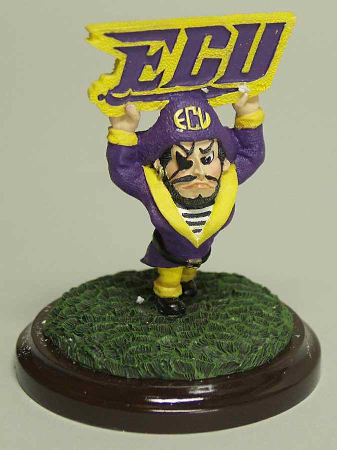 Mascot Mini Figurine East Carolina Pirates - Boxed by Slavic Treasures-1