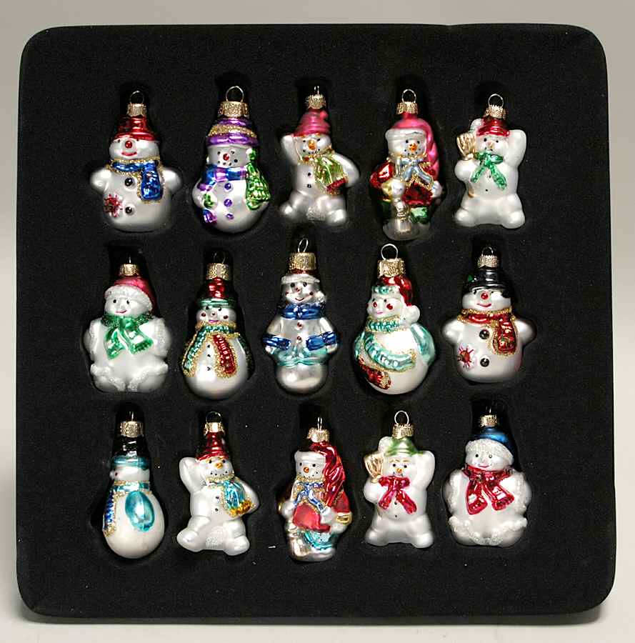 Season's Designs Ornaments 2" Snowman Ornaments - Boxed by Seasons Designs-1