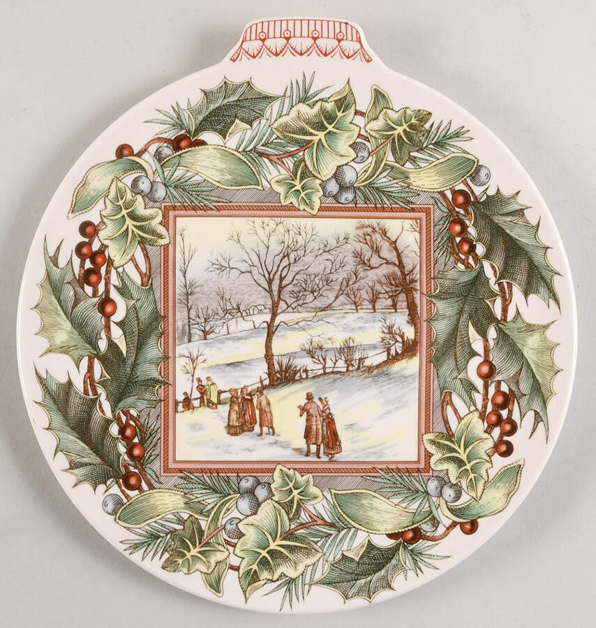 Victorian Christmas-Series 2 Walking To Church Christmas Morning - Boxed by Spode-1