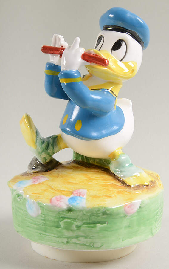 Disney Music Box Donald Duck-When You Wish Upon A Star - No Box by Schmid-1