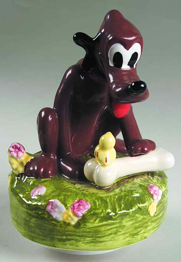 Disney Music Box Pluto With Bone - No Box by Schmid-1