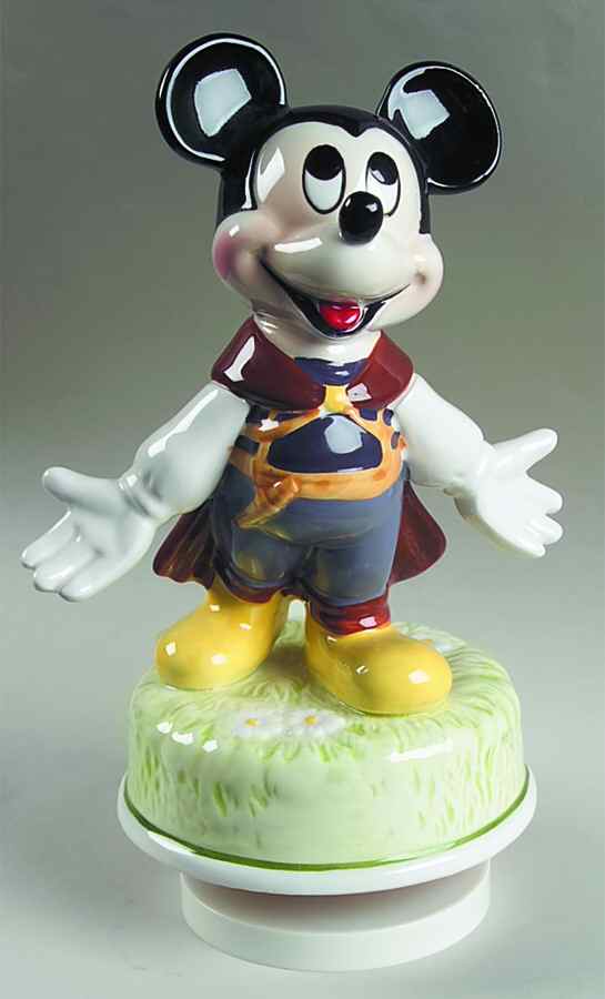Disney Music Box Mickey Mouse With Cape - With Box by Schmid-1