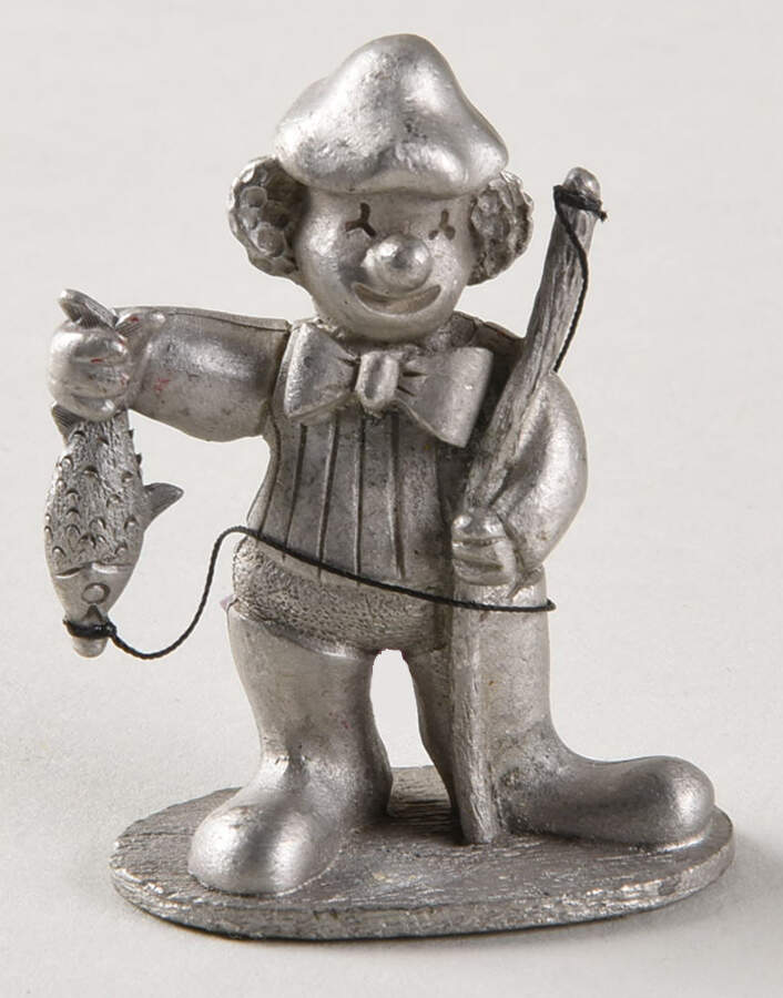 Spoontiques Miniature Figurines Clown Fishing - Boxed by Spoontiques-1