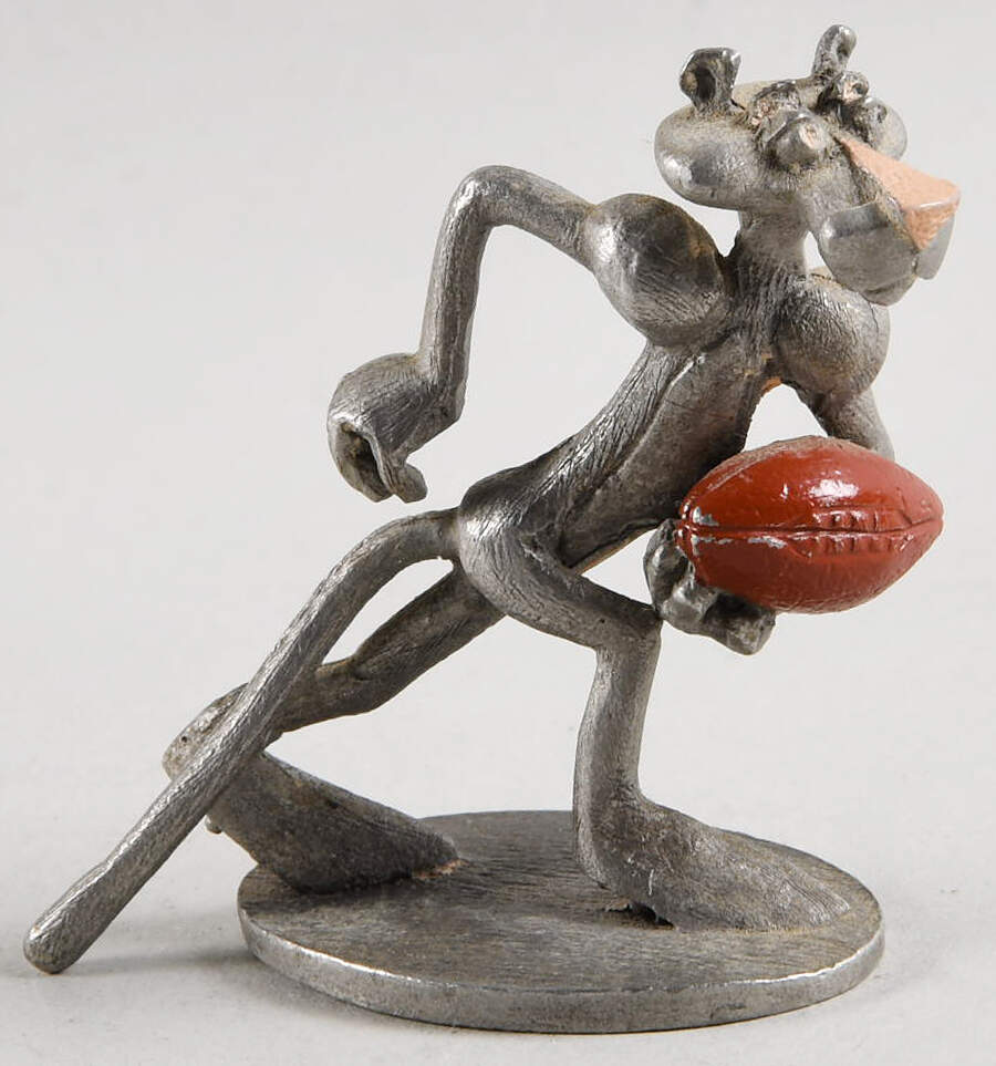 Spoontiques Miniature Figurines Panther Playing Football - Boxed by Spoontiques-1