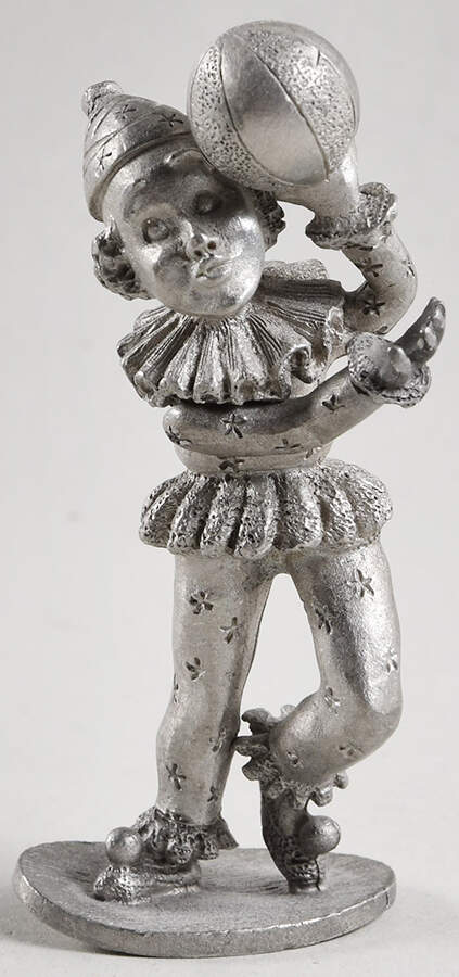Spoontiques Miniature Figurines Clown With Ball - Boxed by Spoontiques-1