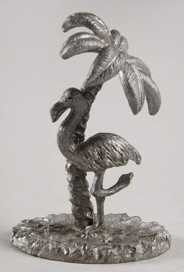 Spoontiques Miniature Figurines Flamingo And Palm Tree - Boxed by Spoontiques-1