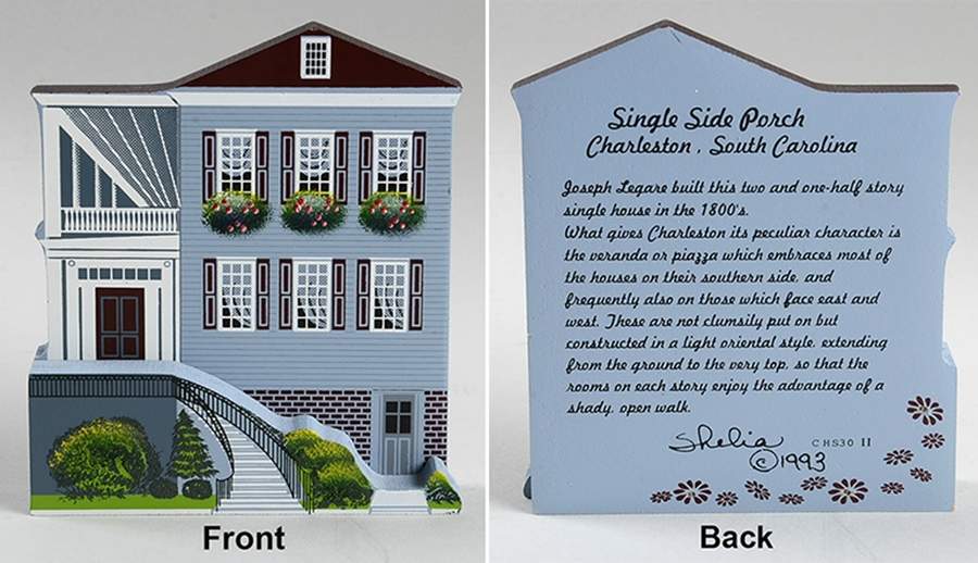 Charleston Single Side Porch - No Box by Shelias Collectibles-1