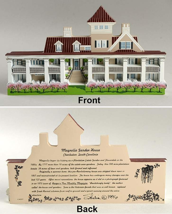 Charleston Magnolia Garden House - No Box by Shelias Collectibles-1