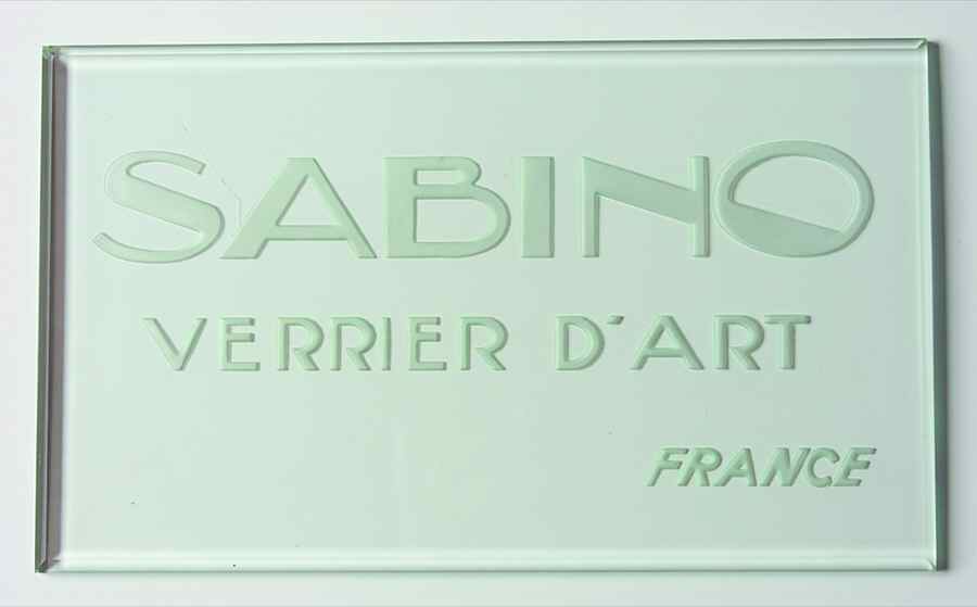 Advertising Signs Verrier D'Art Rectangular Plate - Advertising Signs by Sabino Glass-1