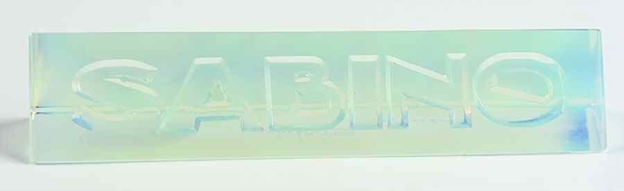 Advertising Signs Opalescent Wedge - Advertising Signs by Sabino Glass-1