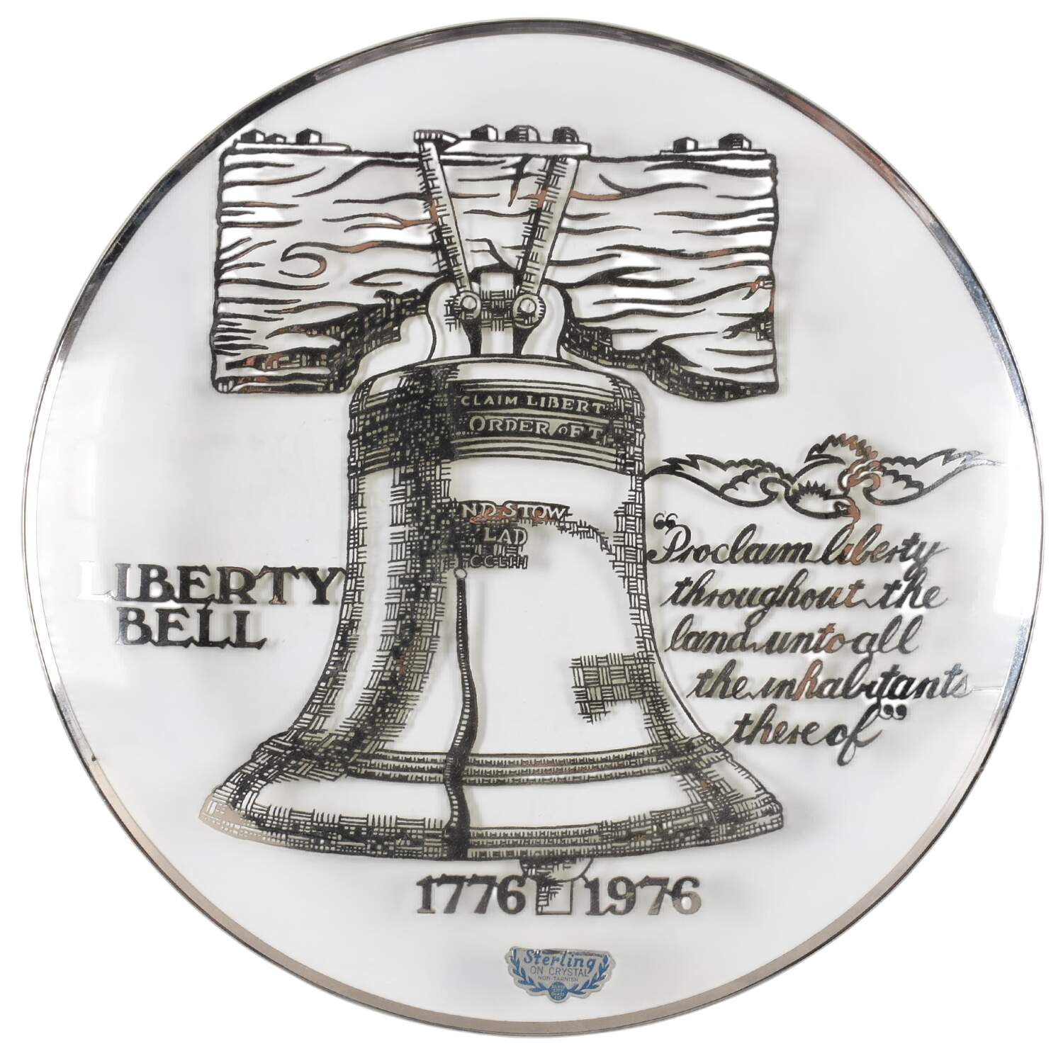 American Heritage Plate Liberty Bell - Boxed by Silver City-1