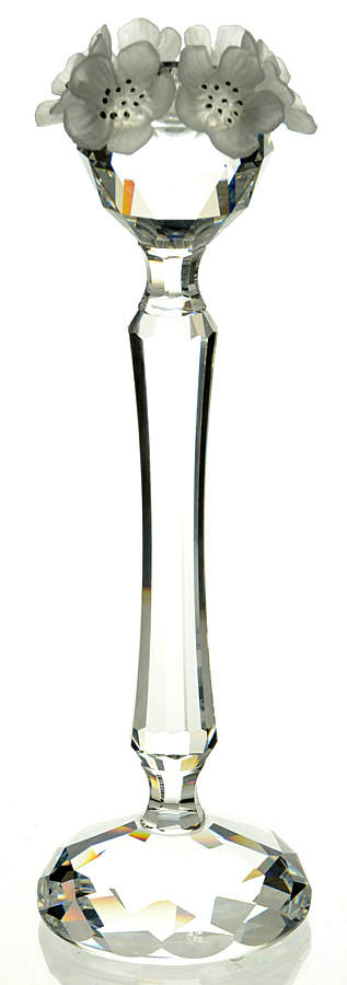 Swarovski Candleholders Candleholder 137-Frosted Flowers - No Box by Swarovski-1