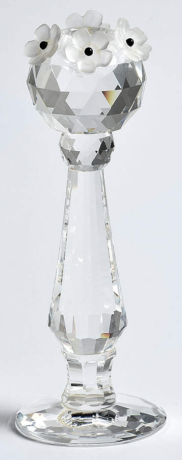 Swarovski Candleholders Candleholder-Small Frosted Flowers  - Boxed by Swarovski-1