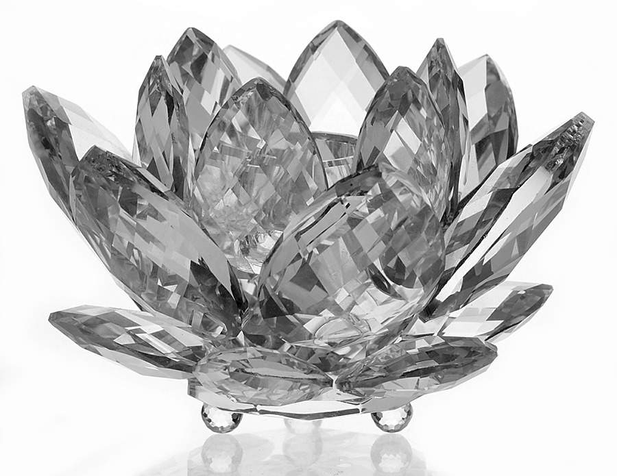 Swarovski Candleholders Large Water Lily-Var 1 - No Box by Swarovski-1