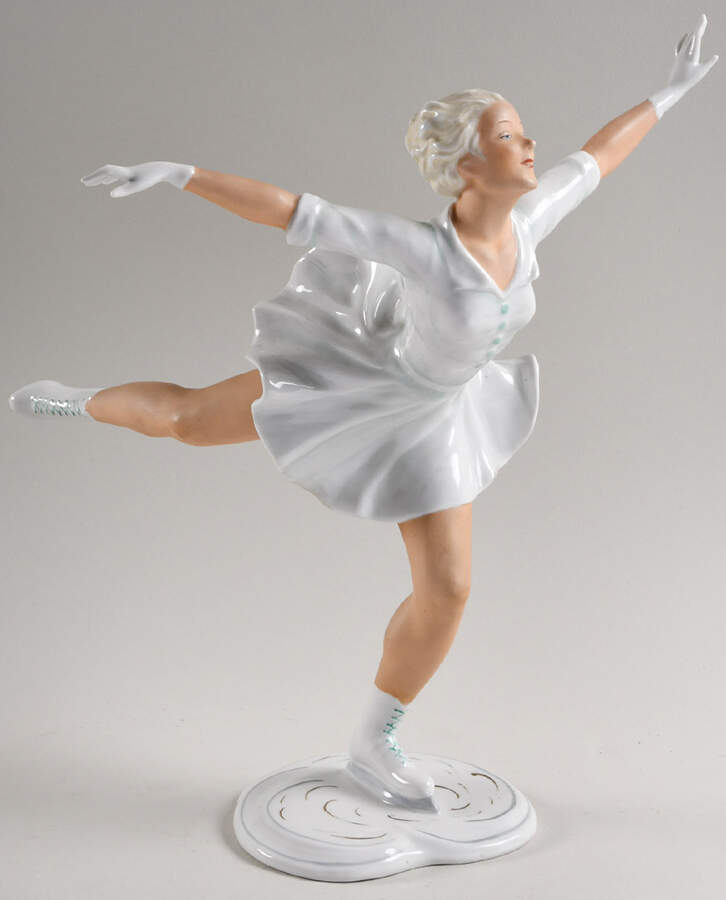 Schaubach Kunst Figurines Ice Skater - No Box by Schaubach Kunst-1