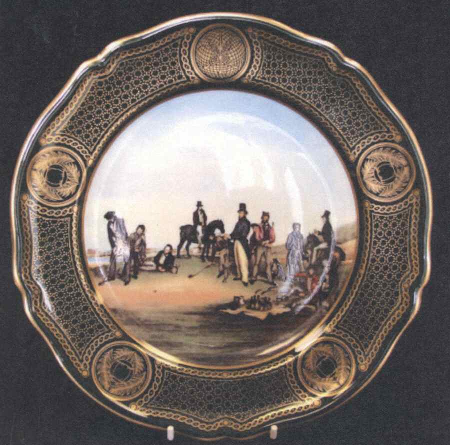 Antique Golf Series-Plate Plate#4 - Boxed by Spode-1