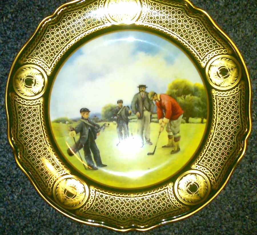 Antique Golf Series-Plate Plate #1 - No Box by Spode-1