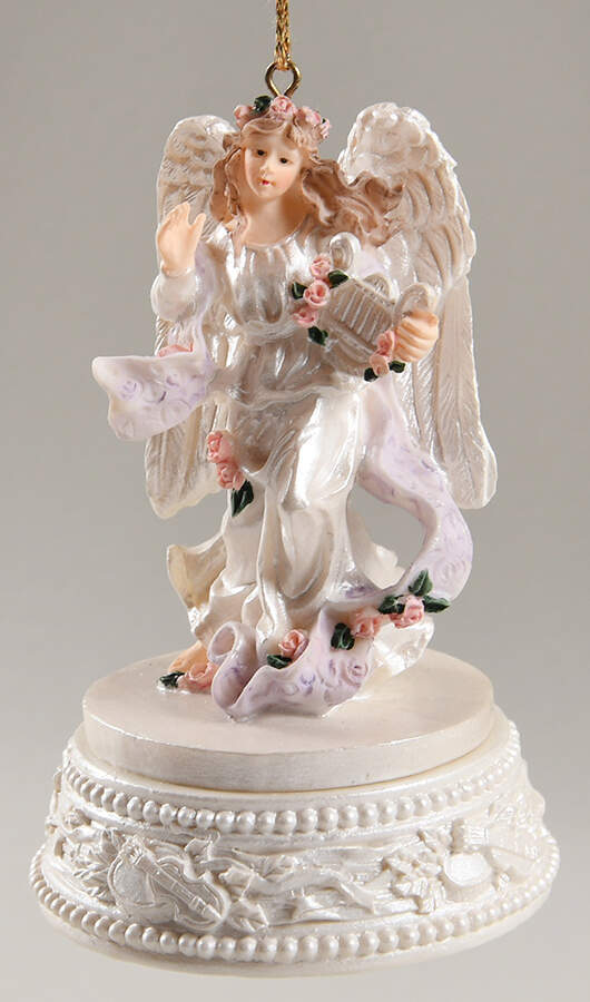 Musical Ornaments Angel-Silent Night - No Box by San Francisco Music Box-1