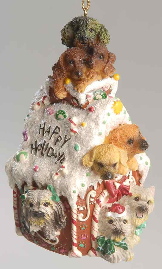 Musical Ornaments Wonderland Dogs - No Box by San Francisco Music Box-1