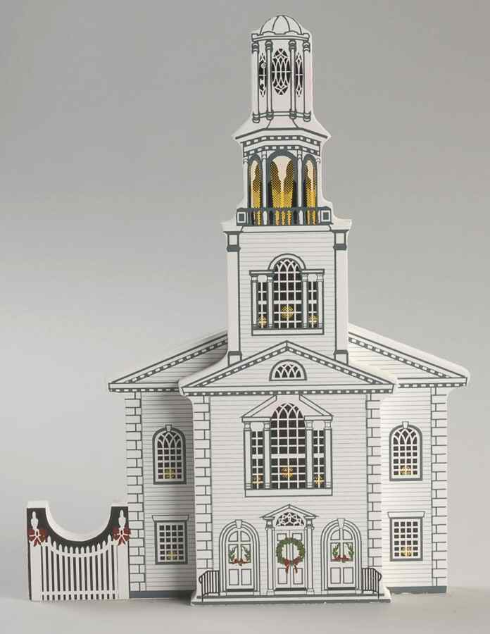 Old Fashioned Christmas Old First Church-Bennington Vermont - No Box by Shelias Collectibles-1