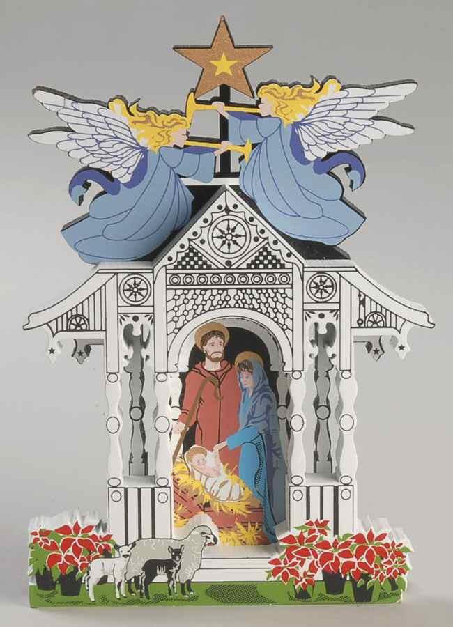 Old Fashioned Christmas Just Born-Town Square Nativity - No Box by Shelias Collectibles-1