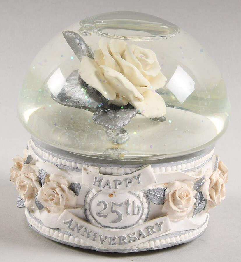 Musical Snowglobes Roses - No Box by San Francisco Music Box-1