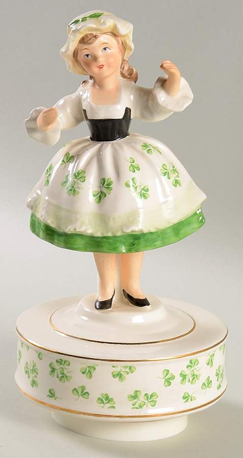 Schmid Music Box Irish Girl-When Irish Eyes Are Smiling - Boxed by Schmid-1