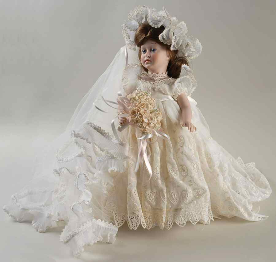 Shader's China Doll Lana Bride Doll Porcelain Ltd - With Box by Shader's China, Inc.-1
