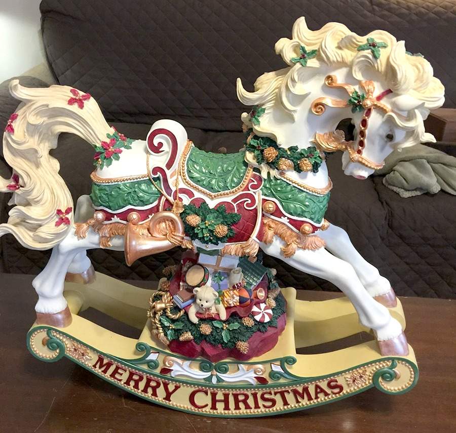 Rocking Horses Merry Christmas - Toyland - No Box by San Francisco Music Box-1