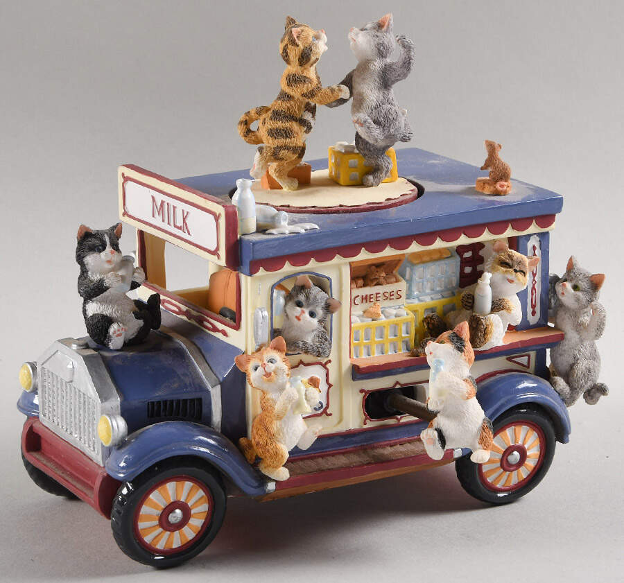 Music Boxes Cats-Oh What A Beautiful Morning - Boxed by San Francisco Music Box-1