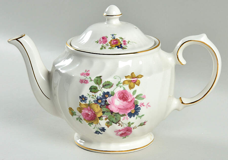 Music Boxes Tea Pot - Staffordshire - Boxed by San Francisco Music Box-1