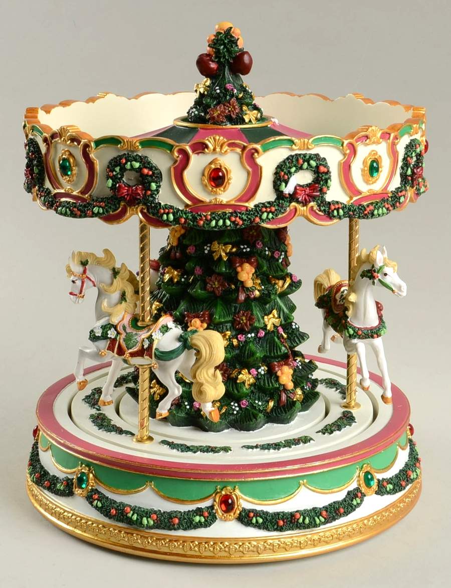 Music Boxes O Tannenbaum Merry Go Round - Boxed by San Francisco Music Box-1