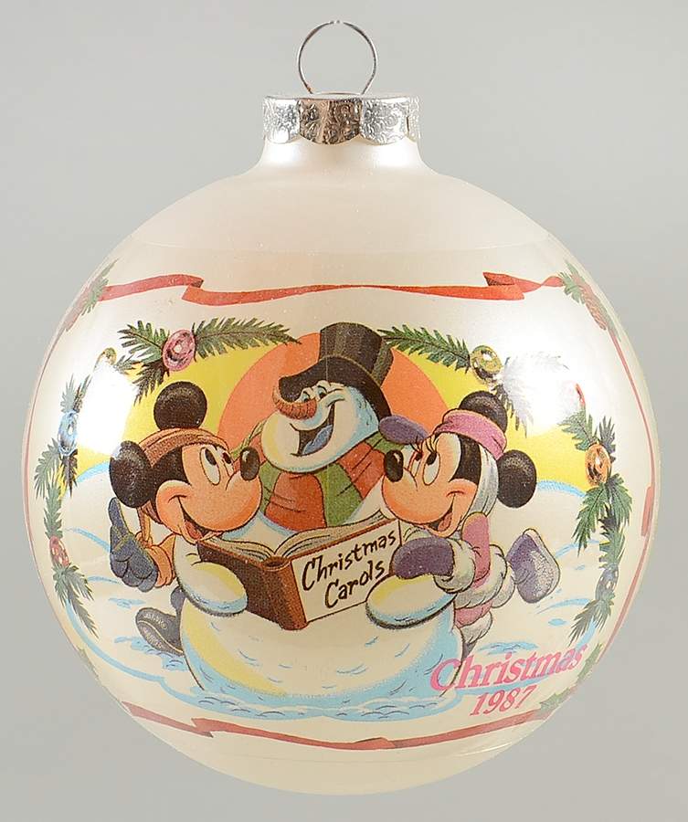 Disney Mickey Ball Ornament 1987 Merry Mouse Medley - No Box by Schmid-1