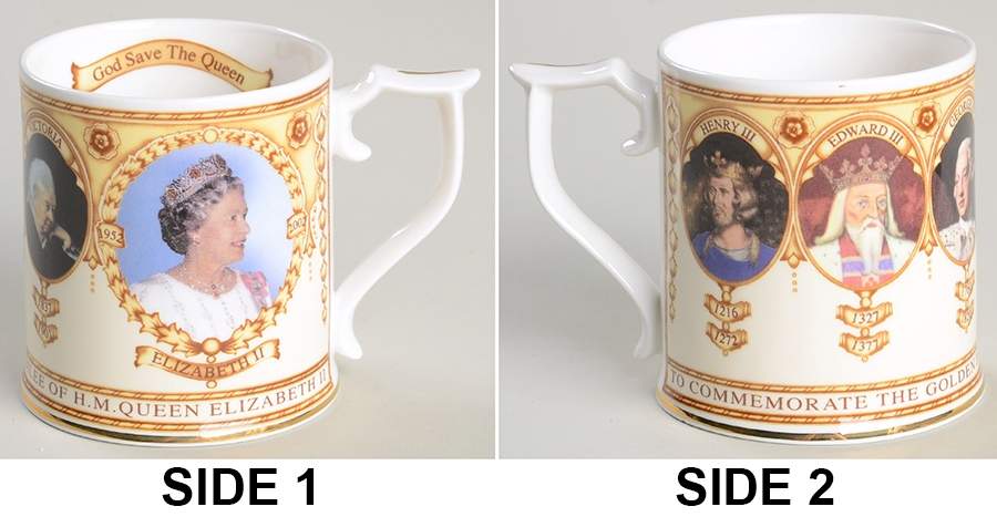 Royalty Commemoratives Elizabeth Ii Jubileum Mug Golden Jubilee - No Box by Sutherland-1