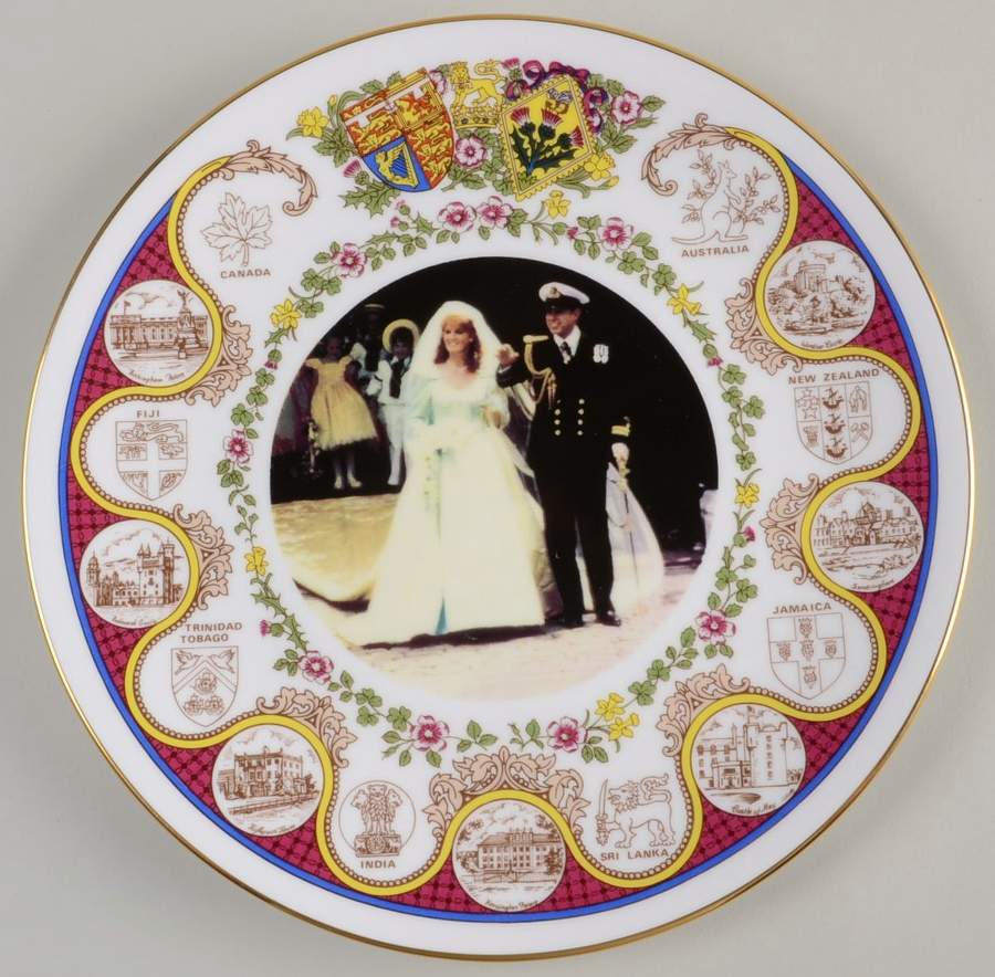 Royalty Commemoratives Andrew & Sara Wedding Plate - No Box by Sutherland-1