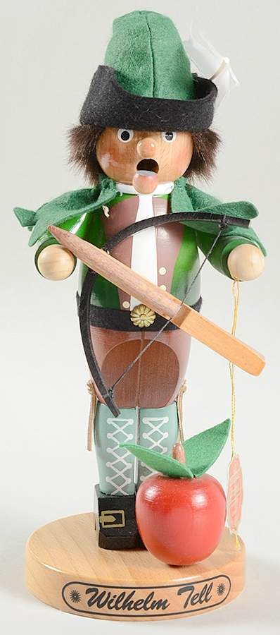 Incense Smoker-Burner Figurines Wilhelm Tell - Boxed by 3-1