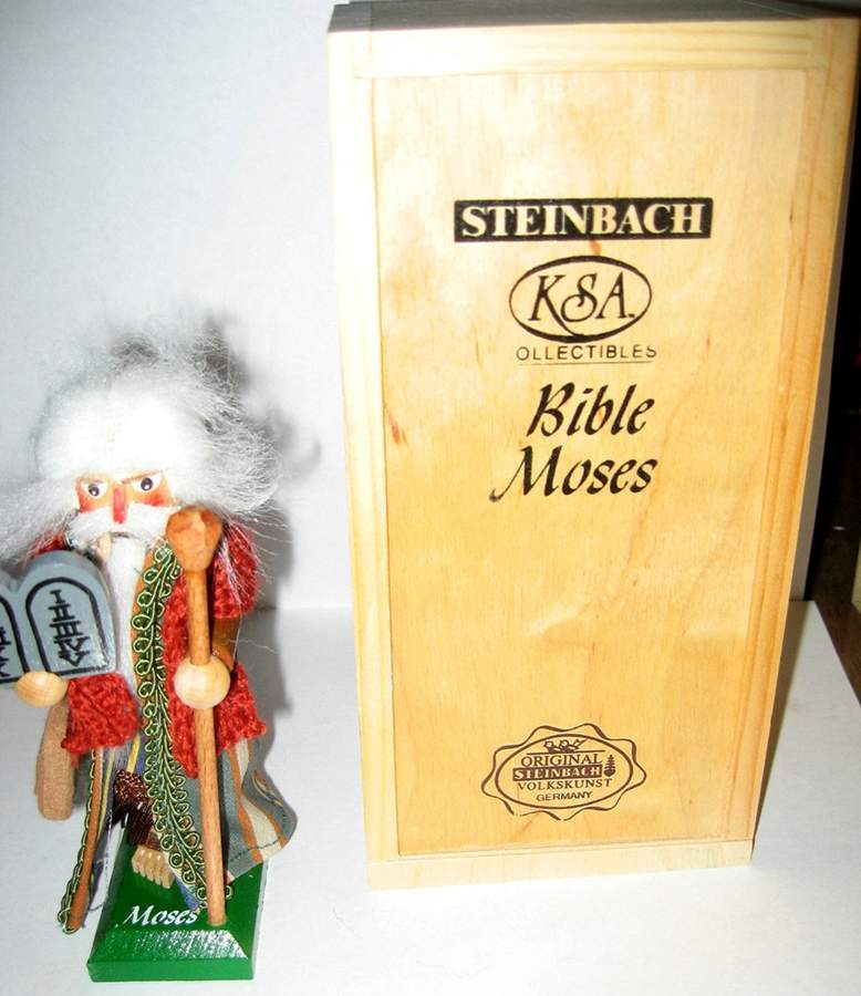 Biblical Series-Mini Nutcrackers Moses - Boxed by 3-1