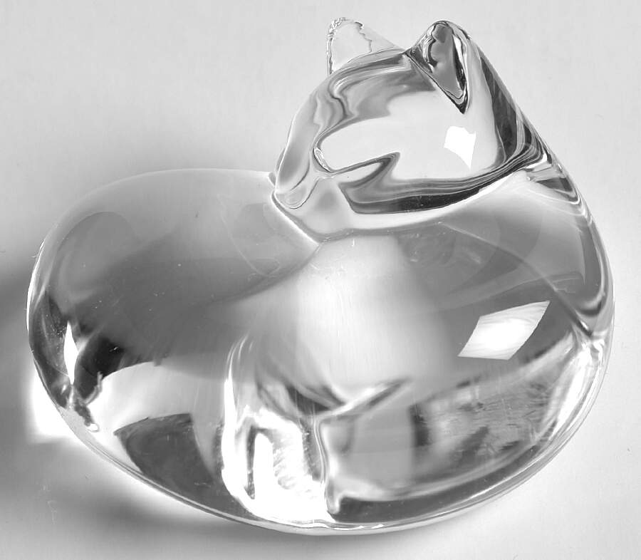 Steuben Figurines - Portugal Cat Hand Cooler - No Box by Steuben-1