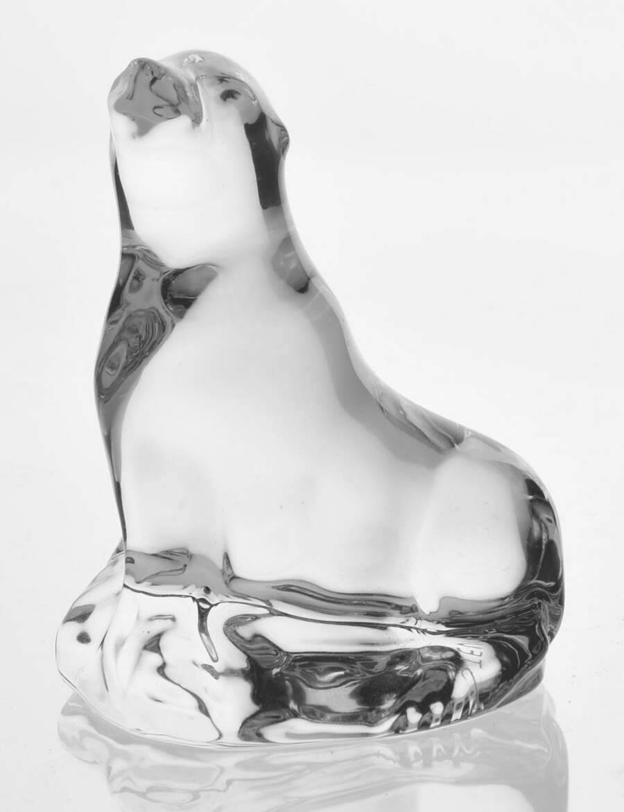 Steuben Figurines - Portugal Sea Lion Hand Cooler - Boxed by Steuben-1