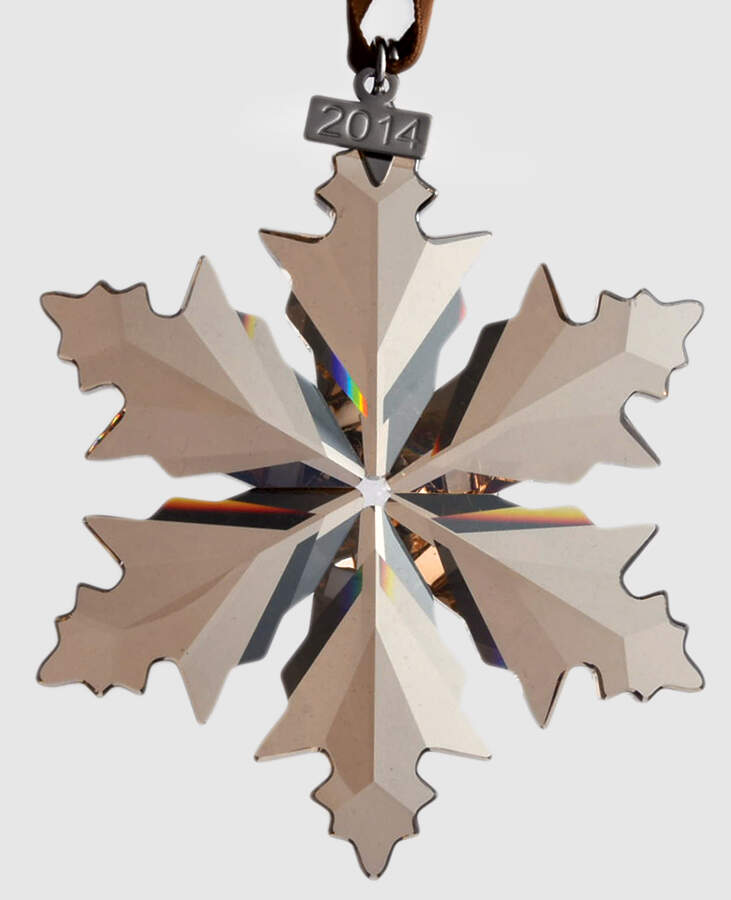 Golden Shadow Annual Ornaments Golden Shadow Snowflake - Boxed by Swarovski-1