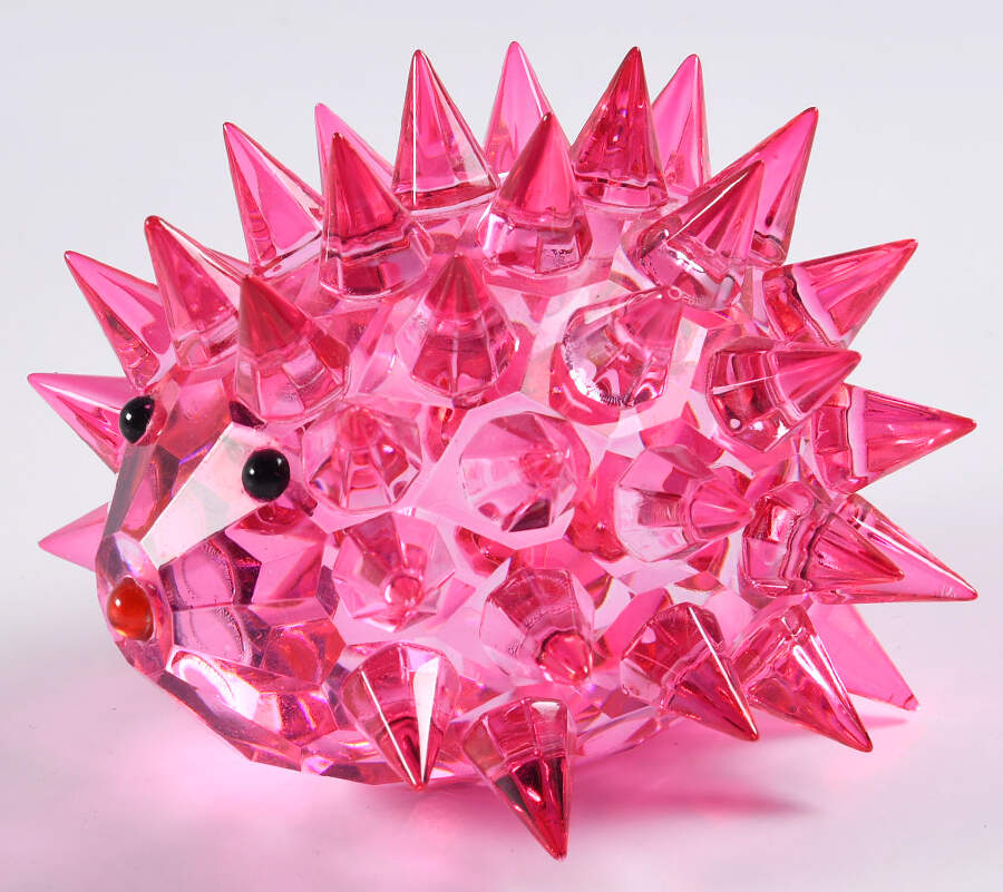 Simon Designs Giftware Hedgehog-Fuschia - No Box by Simon Designs Crystal-1
