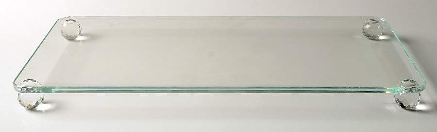 Simon Designs Giftware Cake Plate-Rectangular - No Box by Simon Designs Crystal-1
