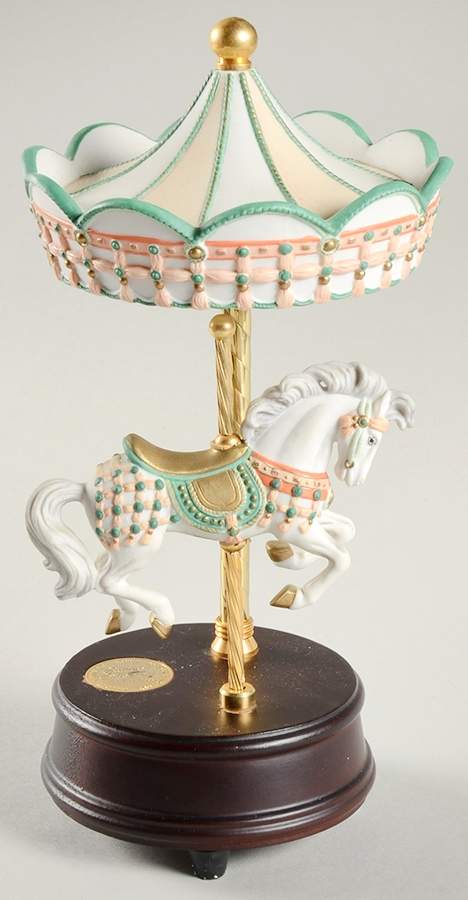 Carousel Horsess East Side West Side - Boxed by San Francisco Music Box-1