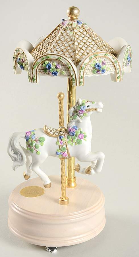 Carousel Horsess Joy Trellis-Unchained Melody - Boxed by San Francisco Music Box-1
