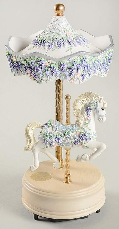 Carousel Horsess Wisteria-As Time Goes By - Boxed by San Francisco Music Box-1