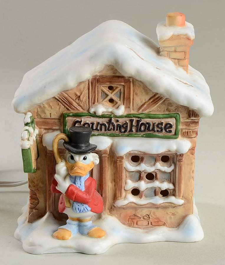 Mickey's Christmas Carol Counting House-Lit House - Boxed by Schmid-1